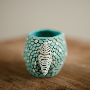 Blue Fish Planter and Baby Blue Fisher Planter