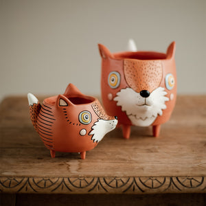 Foxy + Baby Foxy Planter