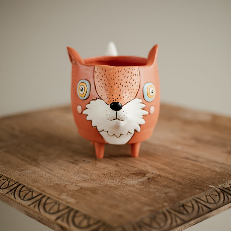 Foxy + Baby Foxy Planter