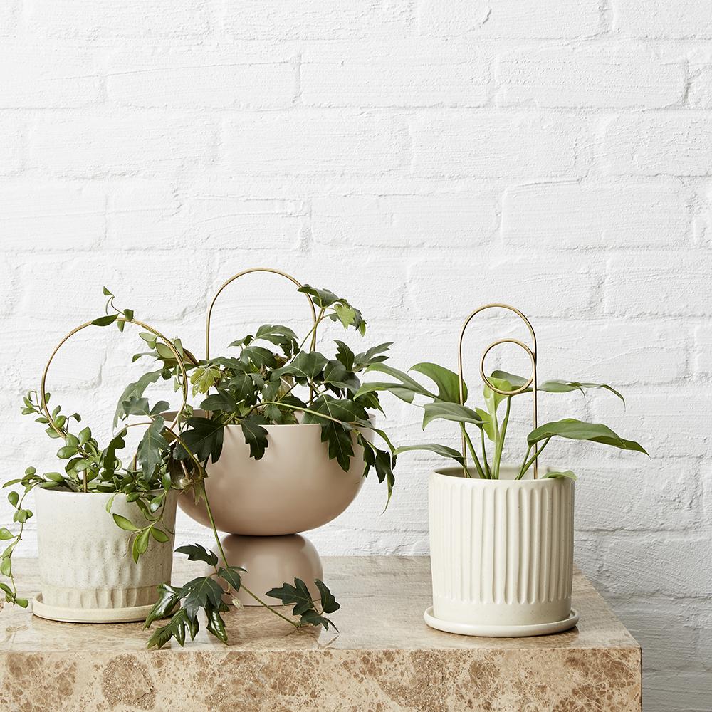 Ivy Muse Mini Brass Plant Stake